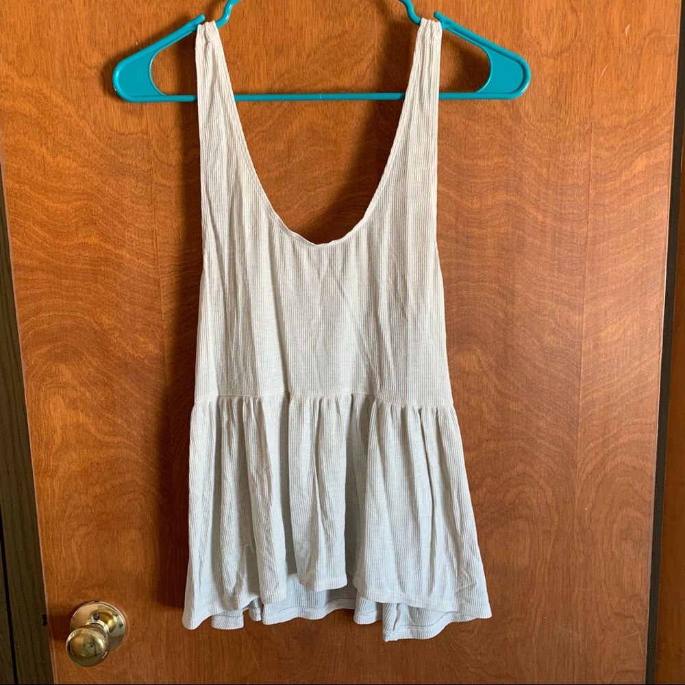 American Eagle Soft & Sexy Peplum Tank Top